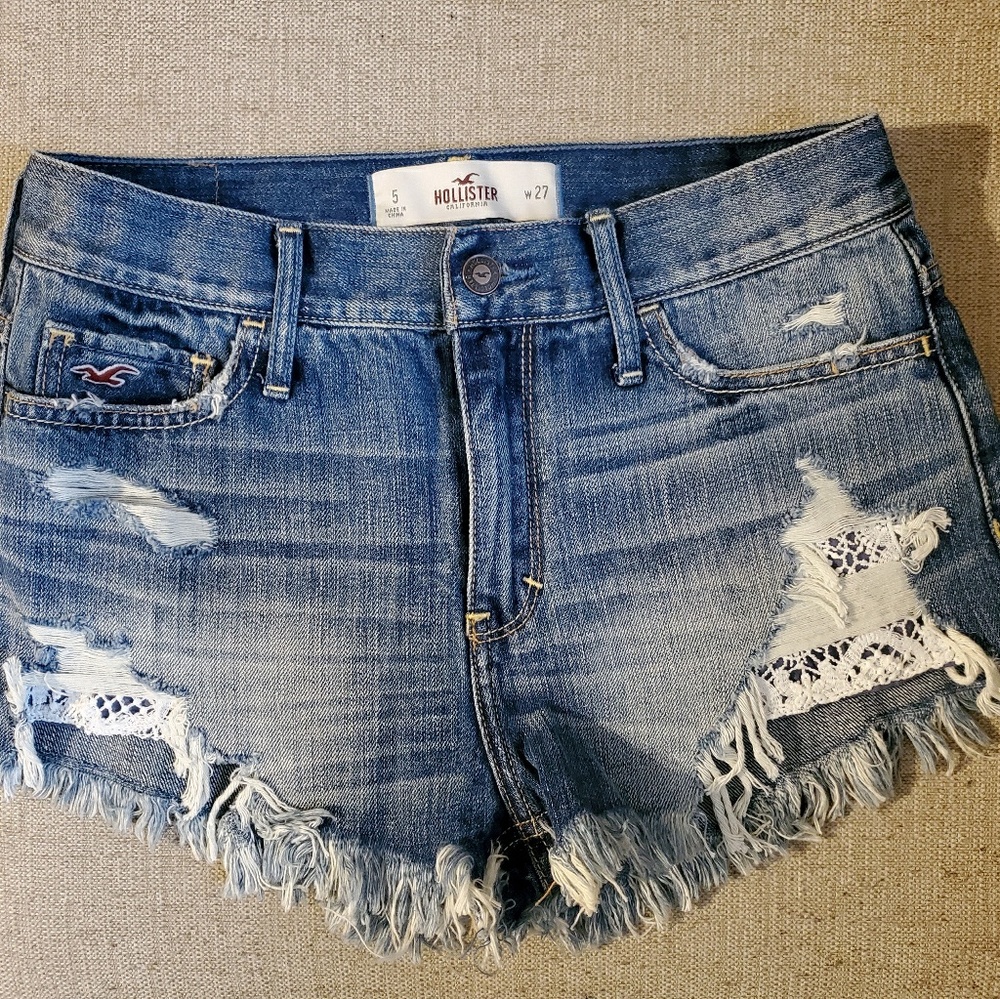Hollister High Rise Jean Shorts